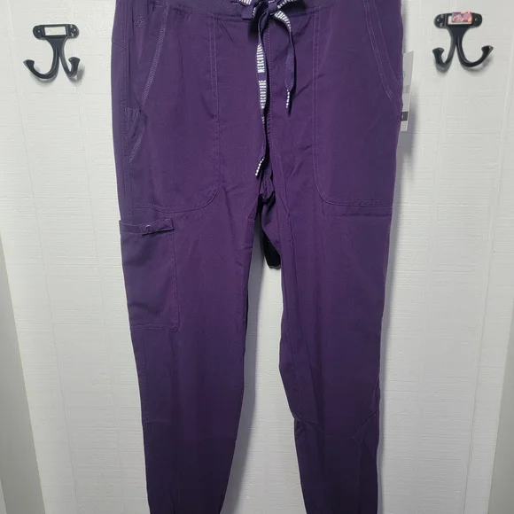 Med Couture Women's Purple Jogger Pants - Picture 2 of 5